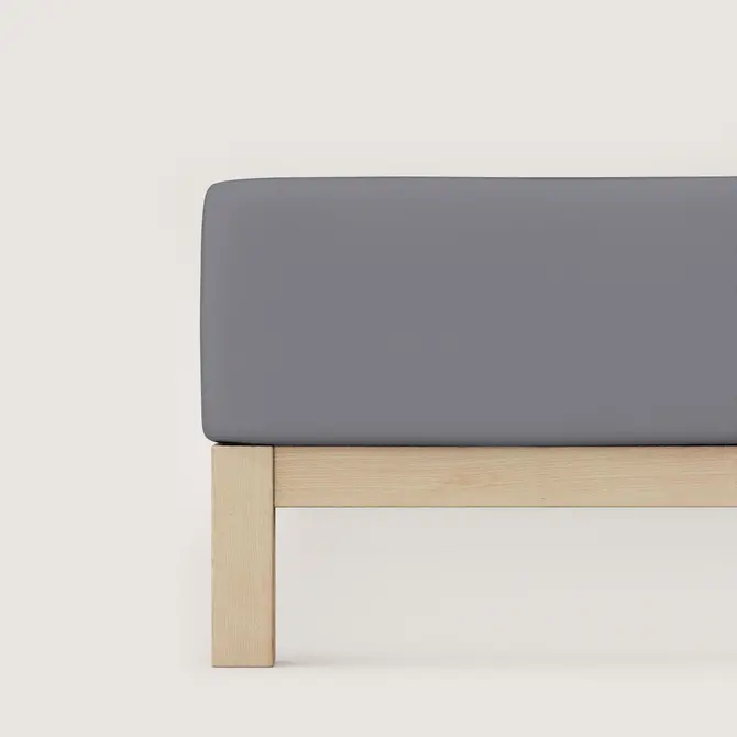 Schlafgut Pure Jersey Boxspring Hoeslaken L - 140x200 - 160x220 128 Grey Mid