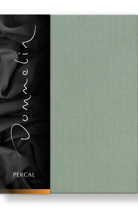 Dommelin Hoeslaken Uni Percal 200TC 551 Spargroen 160x220/30