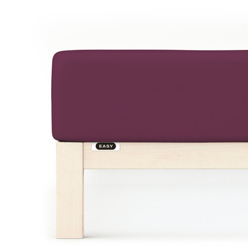 Schlafgut Schlafgut EASY Jersey Elasthan Hoeslaken M - 120x200 - 130x220 542 Purple Deep afbeelding