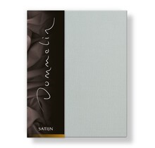 Dommelin Hoeslaken Uni Satijn 300TC 523  Zilver 180x200/30