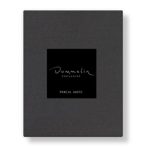 Dommelin Dommelin Topper Hoeslaken Uni Percal 400TC 787 Basalt 120x200/9 afbeelding