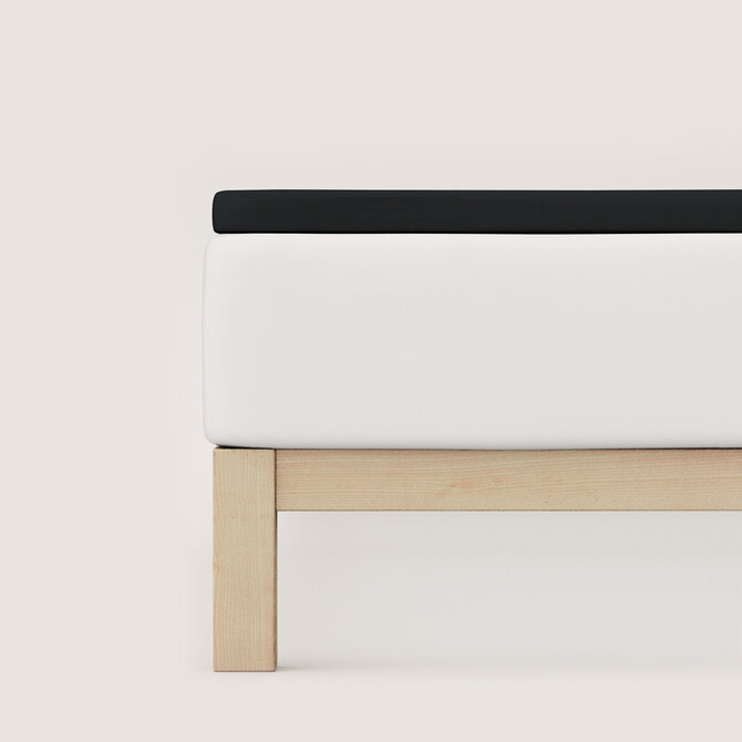 Schlafgut Pure Jersey Topper Hoeslaken M - 120x200 - 130x220 799 off-Black