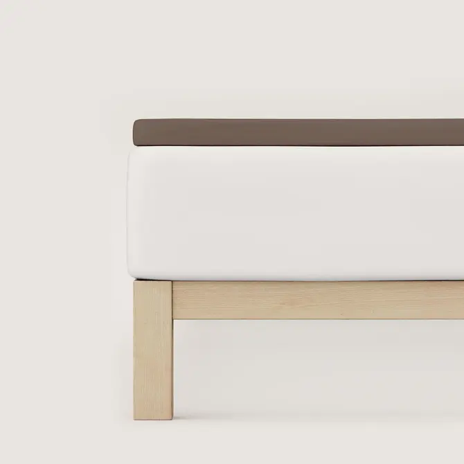 Schlafgut Pure Jersey Topper Hoeslaken XL - 180x200 - 200x220 790 Sand Deep