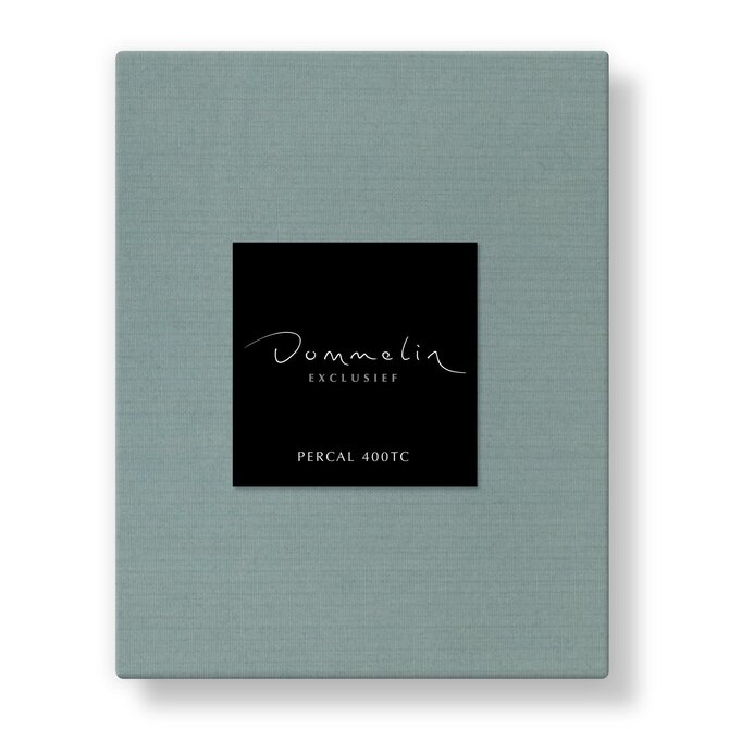 Dommelin Hoeslaken Uni Percal 400TC 747 Jade 120x220/30