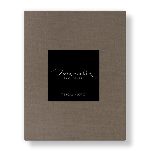 Dommelin Dommelin Topper Hoeslaken Uni Percal 400TC 719 Truffel 90x200/9 afbeelding