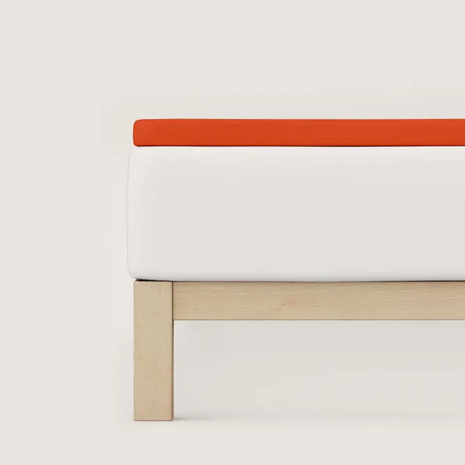 Schlafgut Pure Jersey Topper Hoeslaken L - 140x200 - 160x220 269 Red Mid