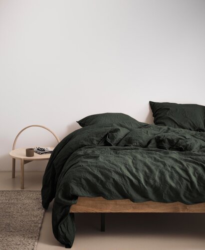 Marc O'Polo Marc O' Polo dekbedovertrek Valka deep-green 200x200/220 afbeelding