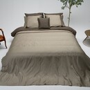 Dommelin Dommelin Dekbedovertrek Listra Satijn 300tc Olijfgroen-Leem 240x200/220