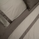 Dommelin Dommelin Dekbedovertrek Listra Satijn 300tc Olijfgroen-Leem 240x200/220