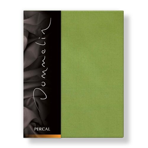 Dommelin Dommelin Hoeslaken Uni Percal 200TC 586 Groen 120x200/30 afbeelding