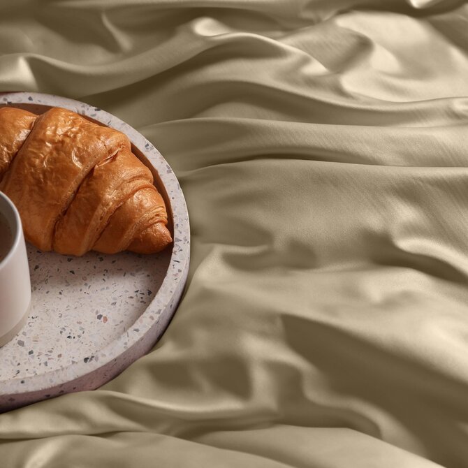 Dommelin Laken Uni Satijn 300TC 549 Cafe 200x270 cm