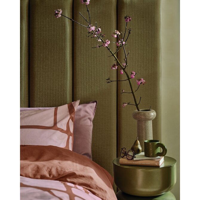 VT wonen Dekbedovertrek Bold Shapes Zachtroze 240x200/220 cm