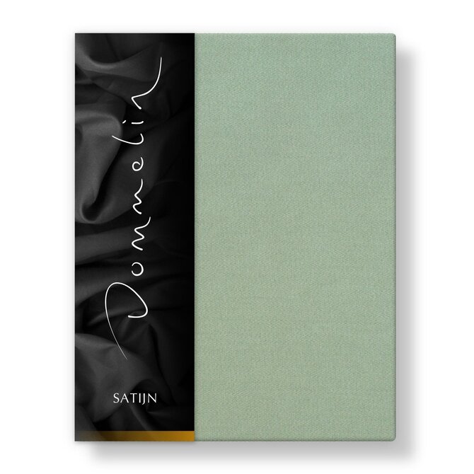 Dommelin Laken Uni Satijn 300TC 551 Spargroen 240x270 cm