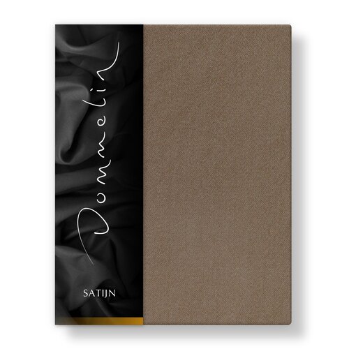 Dommelin Dommelin Laken Uni Satijn 300TC 574 Cappuccino 270x300 cm afbeelding