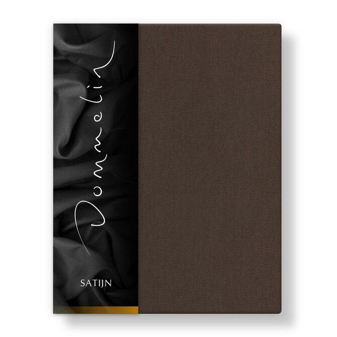 Dommelin Laken Uni Satijn 300TC 557 Bruin 200x270 cm