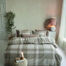 Rivièra Maison Rivièra Maison Dekbedovertrek Tartan Check Zand 140x200/220 cm