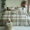 Rivièra Maison Rivièra Maison Kussensloop Tartan Check Zand 60x70 cm