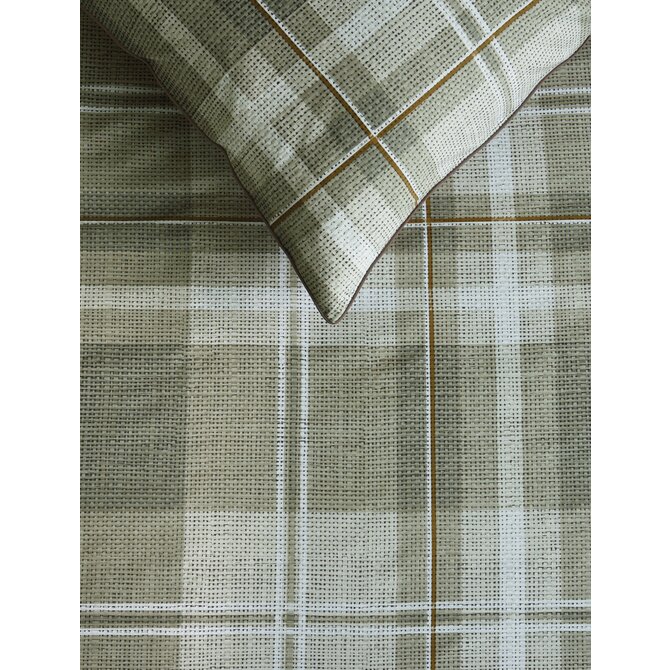 Rivièra Maison Kussensloop Tartan Check Zand 60x70 cm