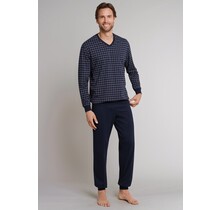 Schiesser Pyjama 159618 heren donkerblauw  50/M