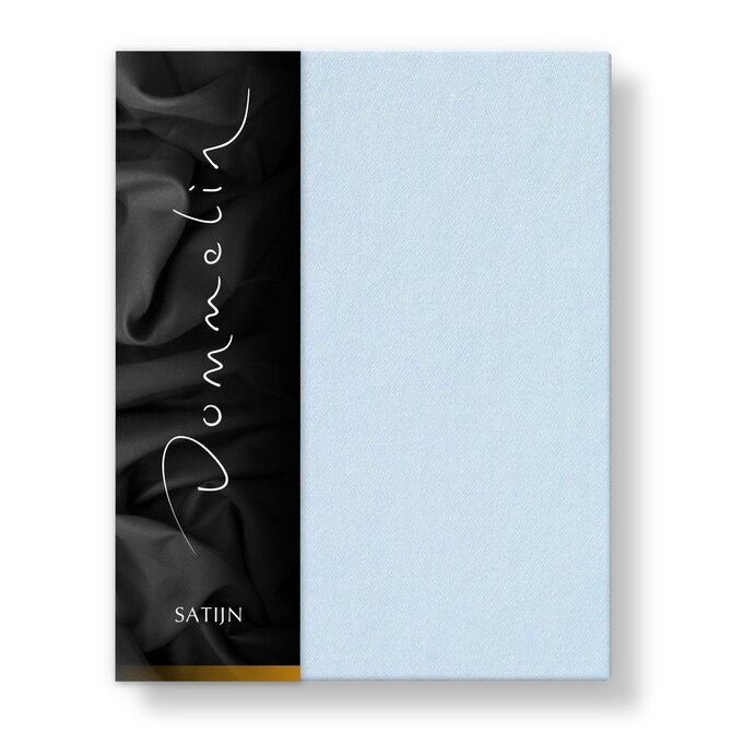 Dommelin Laken Uni Satijn 300TC 529 Lichtblauw 270x300 cm