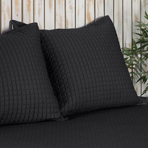 Dommelin Dommelin Sierkussenhoes Chicago Satijn 300TC Steenkool 60x70 cm afbeelding