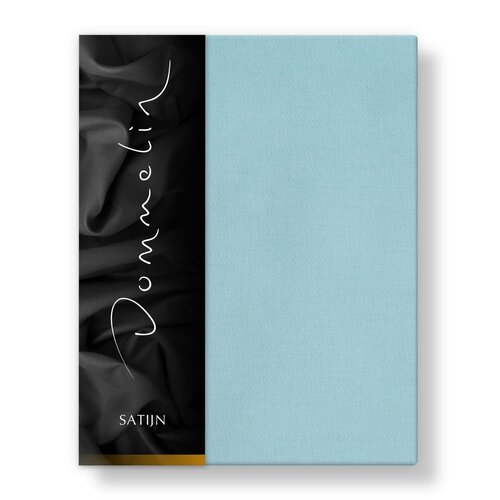 Dommelin Dommelin Laken Uni Satijn 300TC 591 Pastelblauw 160x270 cm afbeelding