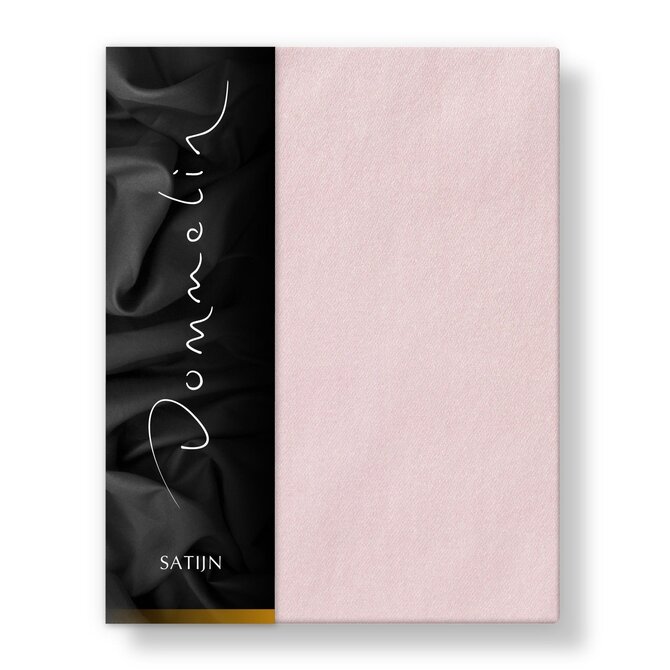 Dommelin Laken Uni Satijn 300TC 530 Lichtroze 270x300 cm