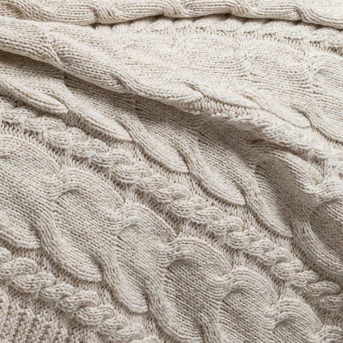 Dommelin Plaid Maxi Wol Mix Naturel 90x150 cm