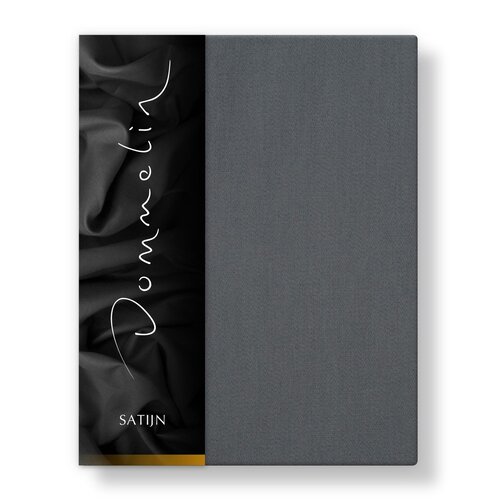 Dommelin Dommelin Laken Uni Satijn 300TC 555 Olifantgrijs 270x300 cm afbeelding