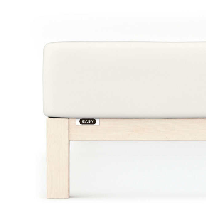 Schlafgut Easy Jersey Elasthan Topper Hoeslaken XL - 180x200 - 200x220 181 Off-White