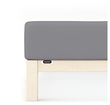 Schlafgut EASY Jersey Elasthan Hoeslaken XL - 180x200 - 200x220 128 Grey Mid