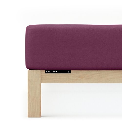 Schlafgut Schlafgut Badstof Hoeslaken L - 140x200 - 160x200 542 Purple Deep afbeelding