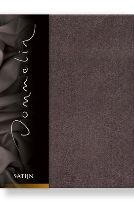 Dommelin Hoeslaken Uni Satijn 300TC 557 Bruin 140x200/30