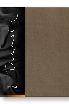 Dommelin Hoeslaken Uni Percal 200TC 574 Cappuccino 180x200/30