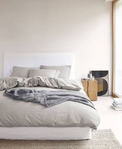 Marc O'Polo Marc O'Polo dekbedovertrek Senja soft oatmeal 200x220 afbeelding