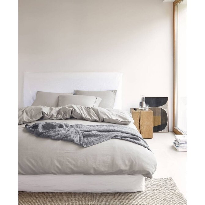 Marc O'Polo dekbedovertrek Senja soft oatmeal 200x220 Marc O'Polo dekbedovertrek Senja soft oatmeal 200x220