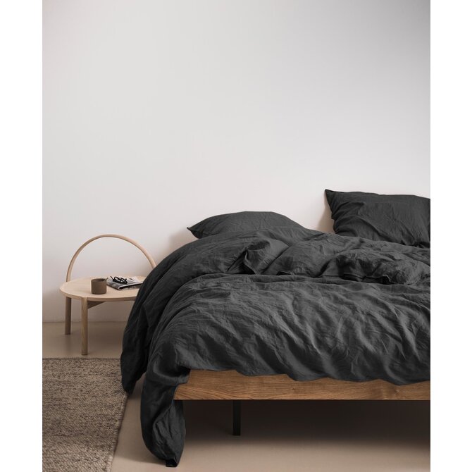 Marc O' Polo dekbedovertrek Valka anthracite 240x200/220 Marc O' Polo dekbedovertrek Valka anthracite 240x200/220