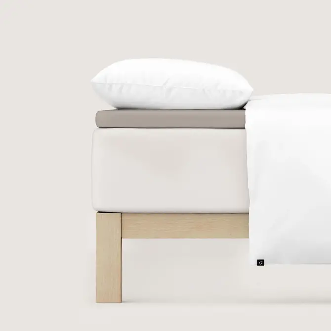 Schlafgut Pure Jersey Topper Hoeslaken XL - 180x200 - 200x220 496 Sand Mid