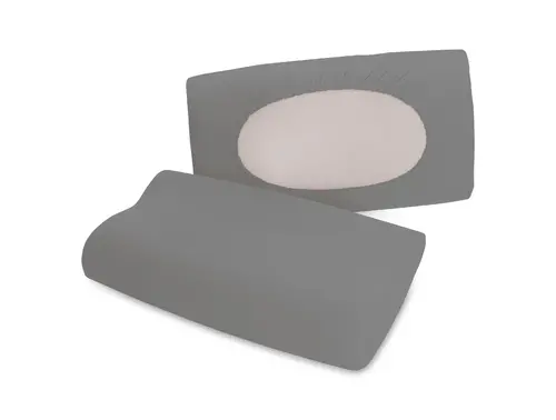 Schlafgut Schlafgut Pure flexible Kussensloop S-XL 128 Grey Mid afbeelding