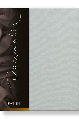 Dommelin Hoeslaken Uni Satijn 300TC 523 Zilver 200x220/30