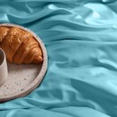 Dommelin Dommelin Laken Uni Satijn 300TC 569 Aquamarijn 240x270 cm