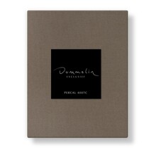 Dommelin Split Topper Hoeslaken Uni Percal 400TC 719 Truffel 210x220/9 S90