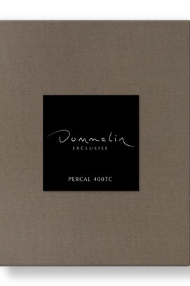 Dommelin Split Topper Hoeslaken Uni Percal 400TC 719 Truffel 210x220/9 S90