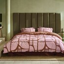 VT wonen VT wonen Dekbedovertrek Bold Shapes Zachtroze 140x200/220 cm