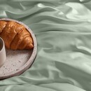 Dommelin Dommelin Laken Uni Satijn 300TC 551 Spargroen 270x300 cm