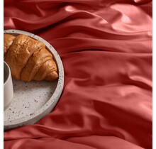 Dommelin Laken Uni Satijn 300TC 577 Terracotta 240x270 cm