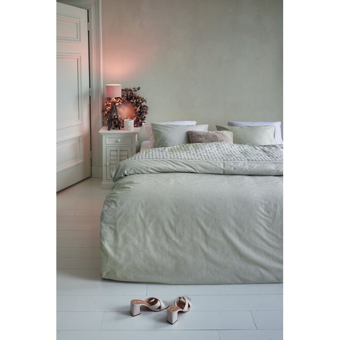 Rivièra Maison Dekbedovertrek Hayes Zand 260x200/220 cm