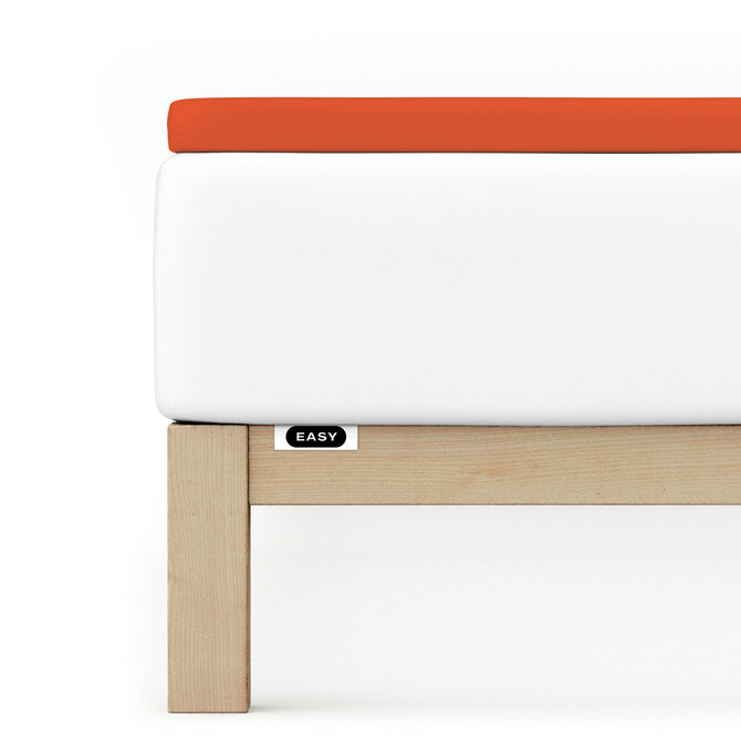 Schlafgut EASY Jersey Elasthan Topper Hoeslaken M - 120x200 - 130x220 269 Red Mid