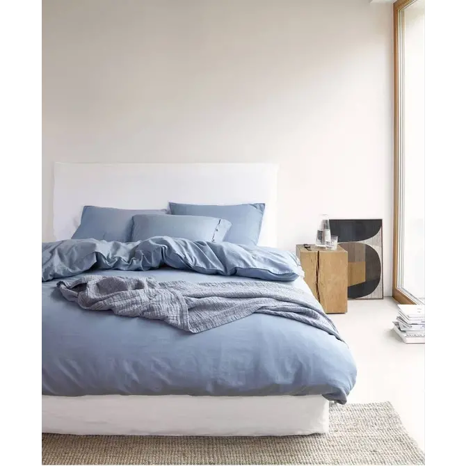 Marc O'Polo dekbedovertrek Senja blue 200x220 Marc O'Polo dekbedovertrek Senja blue 200x220