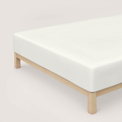 Schlafgut Schlafgut Pure Jersey Boxspring Hoeslaken M - 120x200 - 130x220 181 Off-White afbeelding